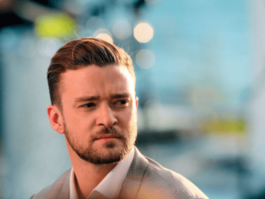 Justin Timberlake de cavanhaque