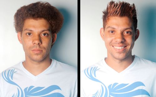 progressiva masculina antes e depois