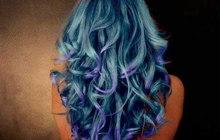 cabelo inteiro azul marinho