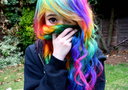 cabelo arco-íris rainbow